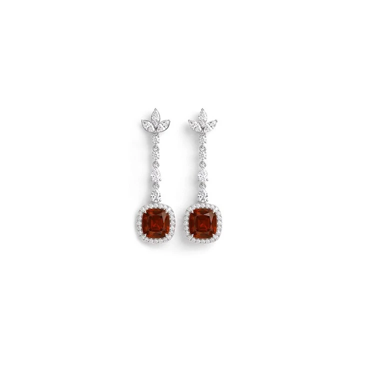 925 Silver Colored CZ Jewelry Collection Drop Earrings Women Party Fine Jewelry suppliers