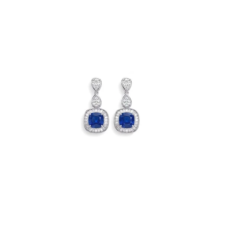 925 Silver Colored CZ Jewelry Collection Drop Earrings Women Party Fine Jewelry factory