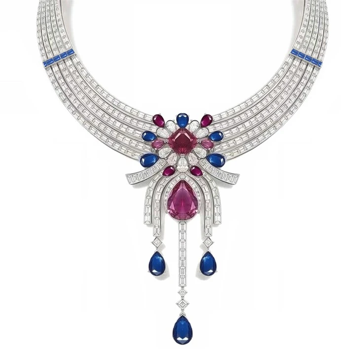 925 Silver CZ Jewelry Set Wedding Banquet Bridal Jewelry Set best