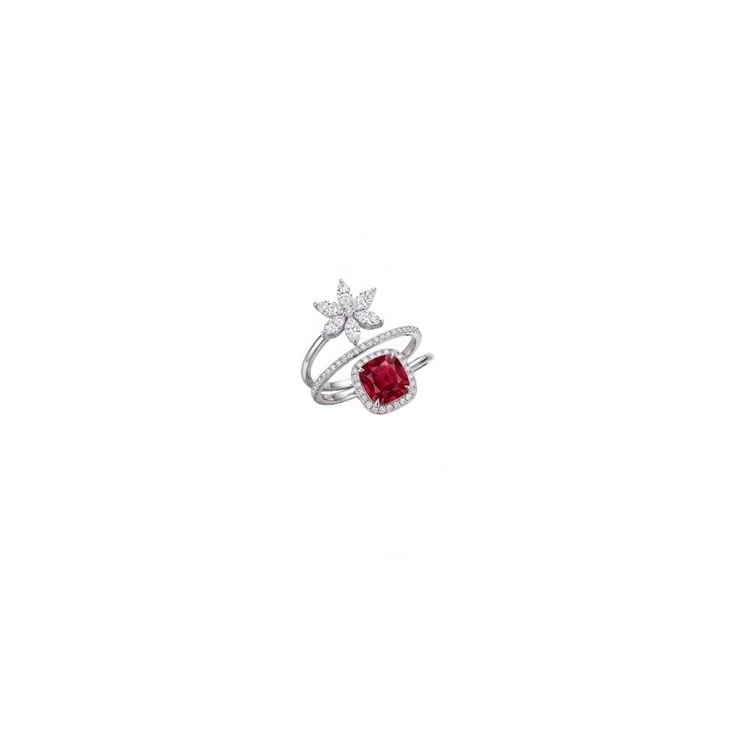 925 Silver Floral Jewelry Set Butterfly Emerald Ring Fine Jewelry Collection high quality