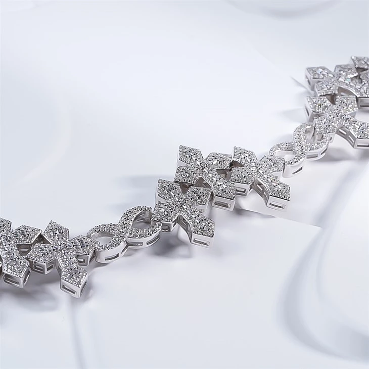 925 Silver Infinity Link Bracelet Mens Hip Hop Bracelet price