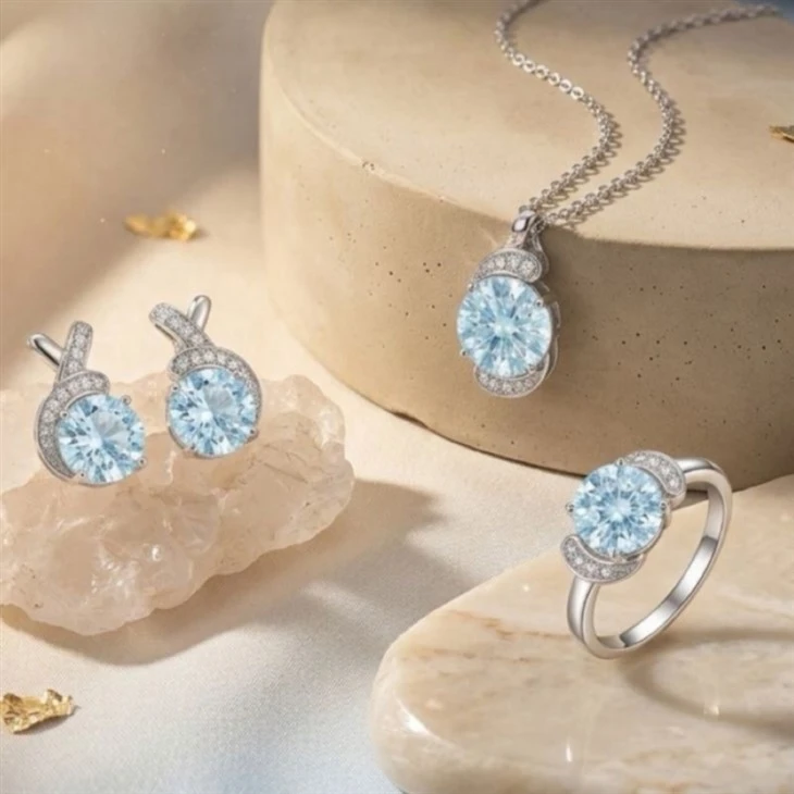 925 Silver Jewelry Set Drop Earrings Elegant Women Wedding & Party Fine Jewelry high quality