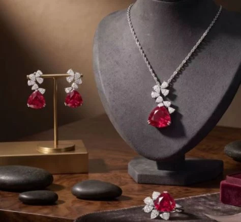 925 Silver Jewelry Set Women Bridal Party Jewelry Ruby Jewelry Collection suppliers