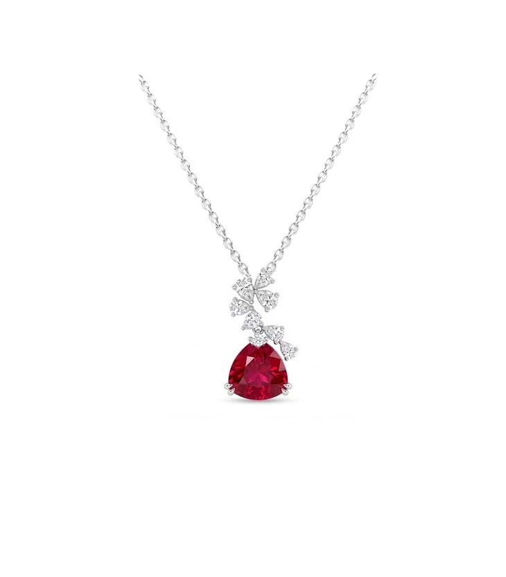 925 Silver Jewelry Set Women Bridal Party Jewelry Ruby Jewelry Collection best