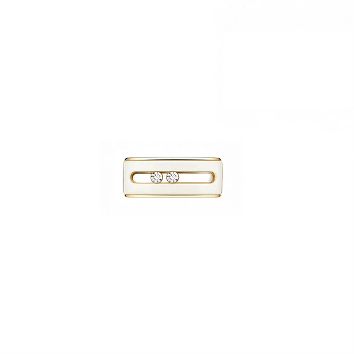925 Silver Modern Sliding Oval Enamel CZ Jewelry Set Paperclip Jewelry price