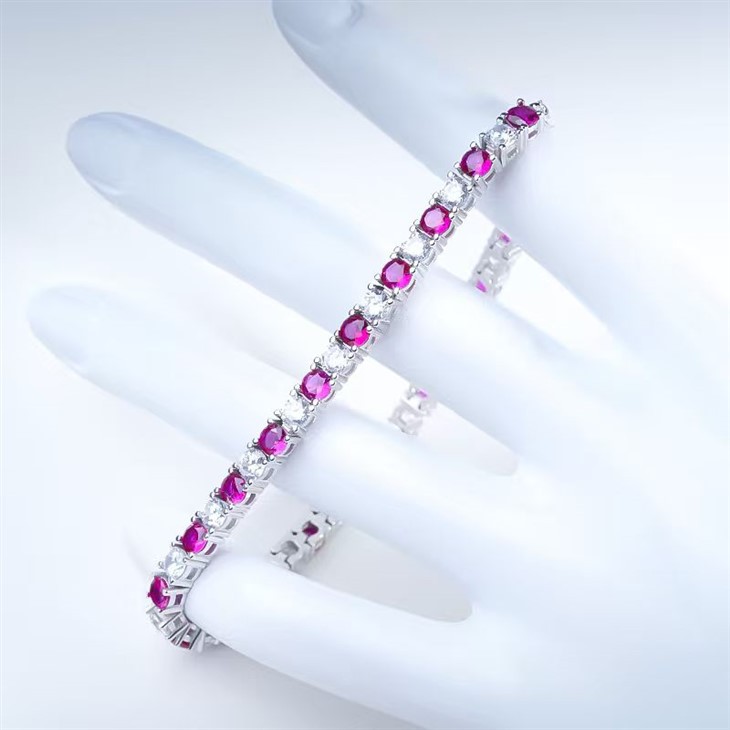925 Silver Moissanite Tennis Bracelet factory