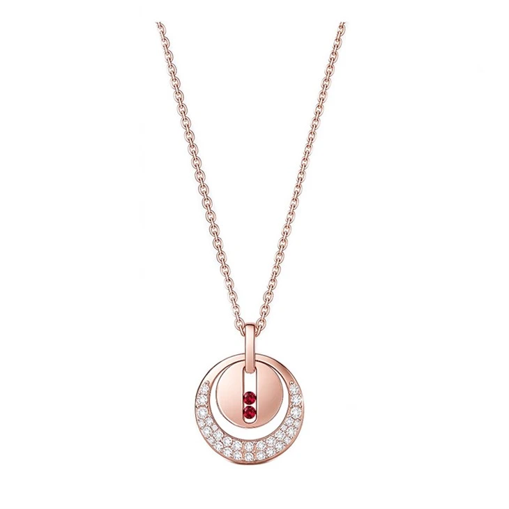 925 Silver Sliding Red CZ Jewelry Collection White Moissanite Modern Geometric Women Jewelry Set best