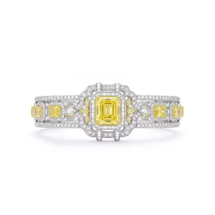 925 Silver Yellow CZ Jewelry Set Drop Earrings Gala Bridal Fine Jewelry Set suppliers