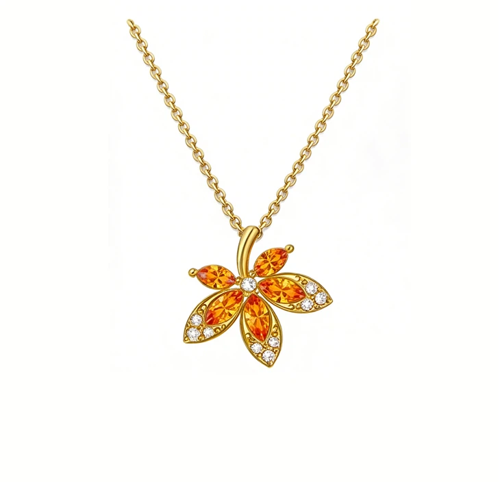 Sterling Silver Leaf Bloom Spark Collection Jewelry Set suppliers