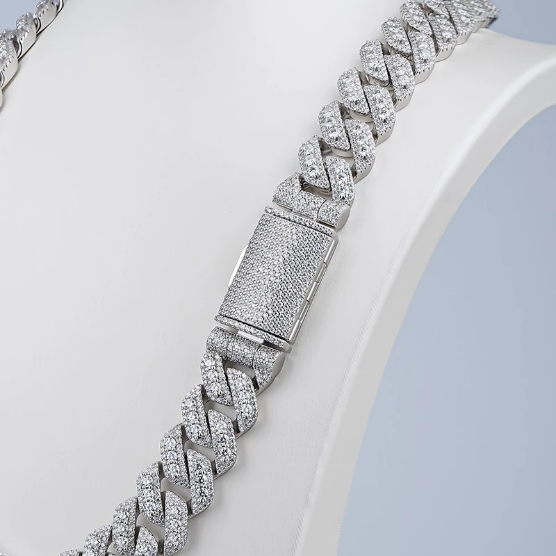 ICED-OUT MOISSANITE CUBAN LINK NECKLACE best