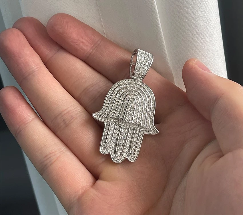 moissanite hand 925