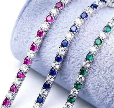 925 Silver Moissanite Tennis Bracelet