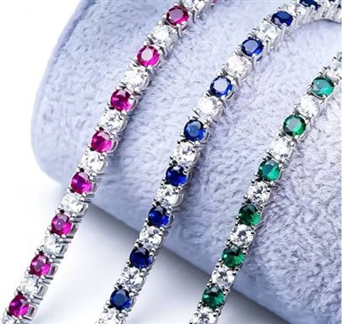 925 Silver Moissanite Tennis Bracelet
